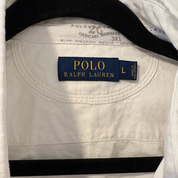 Rare Vintage Polo Ralph Lauren Crossbones Rugby Button Up Large - Picture 6 of 6